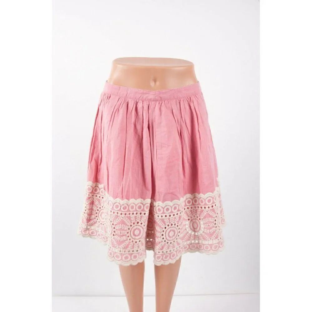 Boden Womens A-Line Skirt Embroidered UK 10P US 6P